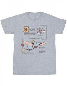 Disney Katoenen T-shirt voor  Girls Dumbo Story Book Page