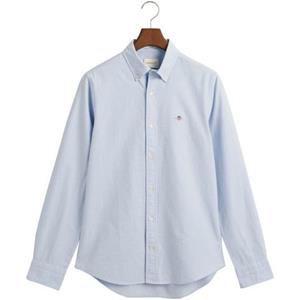 Gant Overhemd met lange mouwen Slim fit Oxford overhemd gestructureerd duurzaam dikker