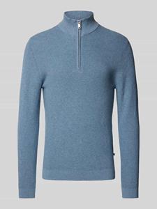 Matinique Gebreide pullover met opstaande kraag, model 'lagoon'