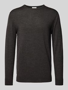 Profuomo Gebreide pullover met ribboorden