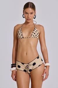 Jaded Swim Lola Mini Short Bikini Bottoms in Polkadot Stripe