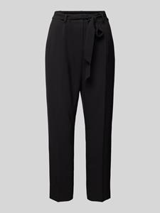 Zero Straight leg stoffen broek met bandplooien