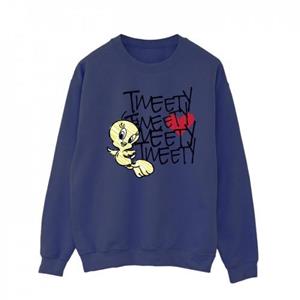 Looney Tunes Heren Tweety Love Heart katoenen sweatshirt