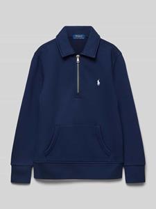 Polo Ralph Lauren Teens Sweatshirt met platte kraag en ritssluiting