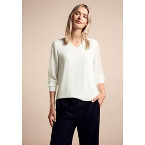 STREET ONE Shirt met lange mouwen met v-hals