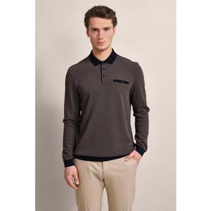 Bugatti Poloshirt met lange mouwen