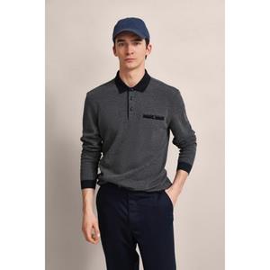 Bugatti Poloshirt met lange mouwen