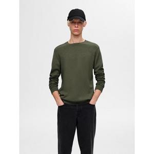 SELECTED HOMME Gebreide trui SLHBERG CREW NECK NOOS