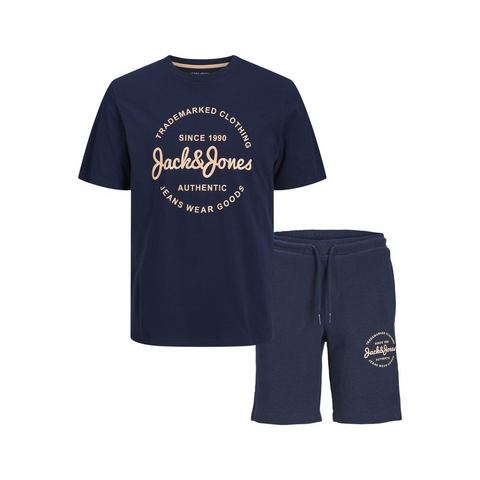 Jack & Jones Junior T-shirt JJFOREST TEE SS CREW SET PACK MP JNR (set, 2-delig)