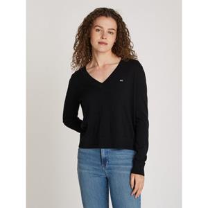 Tommy Jeans Curve Trui met V-hals TJW ESSENTIAL VNECK SWEATER EXT