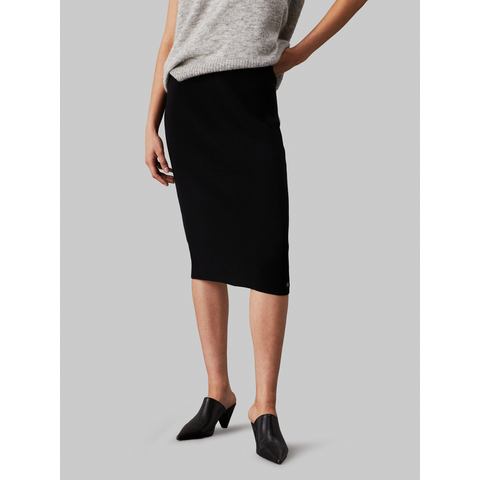 Calvin Klein Jerseyrok WOVEN LABEL SWEATER SKIRT