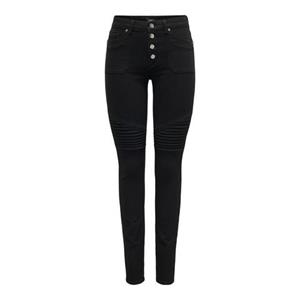 Only Skinny fit jeans met biker-details