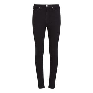 Tommy Hilfiger Skinny fit jeans COMO SKINNY RW BLACK met -logobadge