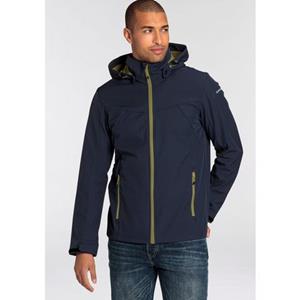 Icepeak Softshell-jack H SOFTSHELLJACKE BRIMFIELD met stijlvolle logo-opschriften