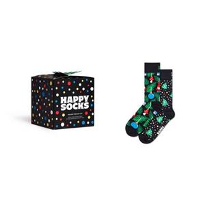 Happy Socks Lange sokken met kerstachtige motieven (Set van 2)