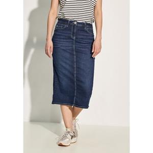 Cecil Jeans rok in donkerblauwe wassing