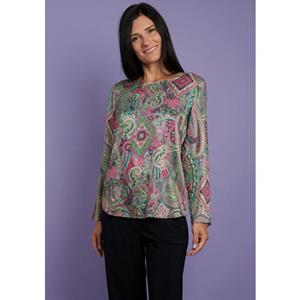 Seidel Moden Blouse met lange mouwen met print all-over