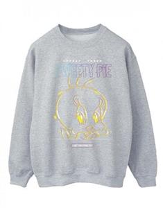 Looney Tunes Heren Tweety Glitch katoenen sweatshirt