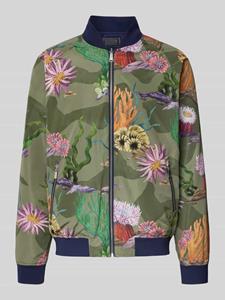 Scotch & Soda Bomberjack met bloemenmotief