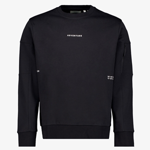 Produkt heren sweater met rits zwart