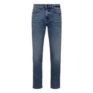 Boss Orange Straight jeans Maine BC met lederen boss badge