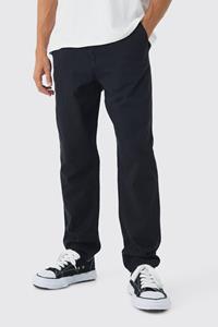 Boohoo Toelopende Baggy Chino'S In Zwart, Black