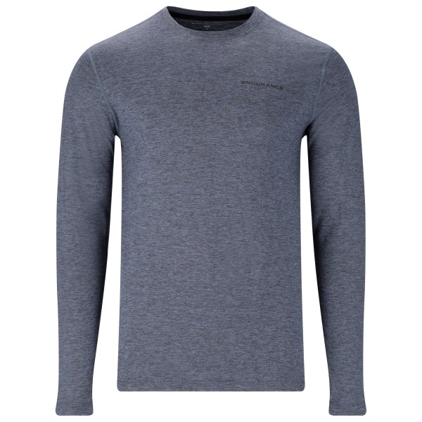 ENDURANCE  Abdon Melange L/S Tee - Sportshirt, blauw