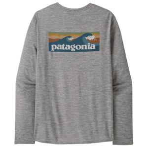 Patagonia  L/S Cap Cool Daily Graphic Shirt Waters - Sportshirt, grijs