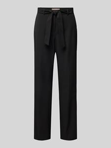 Christian Berg Woman Selection Flared stoffen broek met strikceintuur