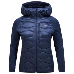 Peak Performance  Women's Helium Down Hybrid Hood - Donsjack, blauw