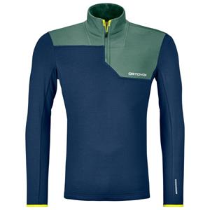 Ortovox  Fleece Light Zip Neck - Longsleeve, blauw