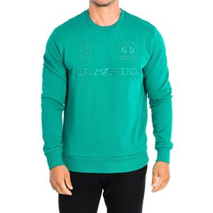 LA MARTINA Herensweatshirt met ronde hals en lange mouwen TMF303-FP221