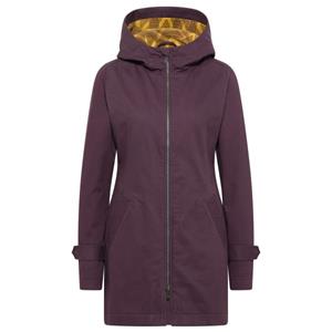 Tranquillo  Women's Gefütterte Jacke aus Twill - Lange jas, purper