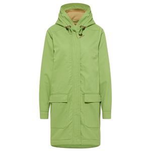 Tranquillo  Women's Gefütterte Jacke aus Twill Pocket - Lange jas, groen