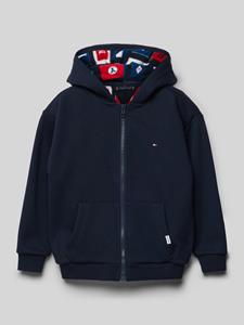 Tommy Hilfiger Kids Sweatjack met logostitching, model 'FLAGS'