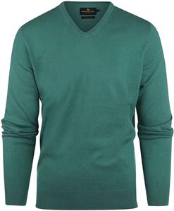 Steppin' Out Trui Cashmere V-hals Medium Groen