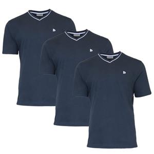 Donnay Donnay Heren - 3-Pack - T-Shirt Jason - Donkerblauw