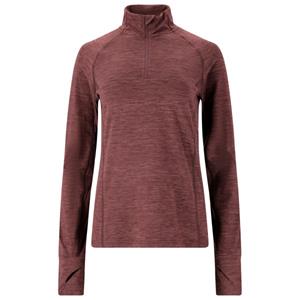 ENDURANCE  Women's Canna V2 Melange Performance Midlayer - Longsleeve, bruin