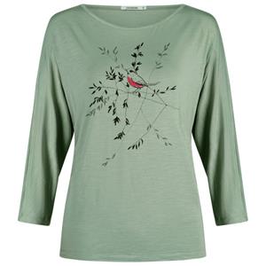 GreenBomb  Women's Animal Bird Branch Simper L/S - Longsleeve, groen/turkoois