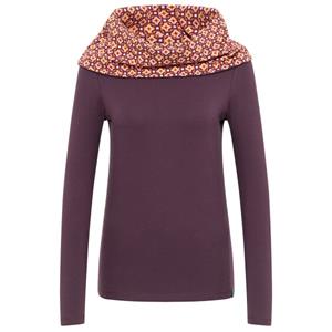 Tranquillo  Women's Pullover mit großem Kragen - Longsleeve, purper