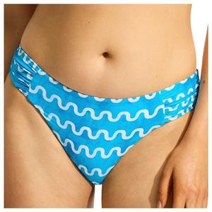 Seafolly  Women's Soundwave Ruched Side Retro Pant - Bikinibroekje, blauw