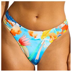 Seafolly  Women's Aquarius High Leg Ruched Side Pant - Bikinibroekje, oranje