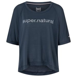 Super.Natural  Women's Liquid FloTee - Merinoshirt, blauw