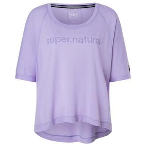 Super.Natural  Women's Liquid FloTee - Merinoshirt, purper