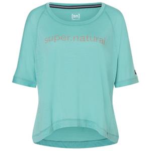 Super.Natural  Women's Liquid FloTee - Merinoshirt, turkoois