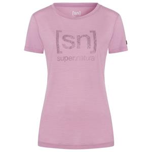 Super.Natural  Women's Arabesque Tee - Merinoshirt, purper/roze