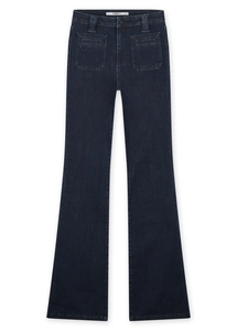 Homage to Denim Donker flared jeans zakken jane