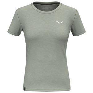 Salewa  Women's Eagle Minilogo AM T-Shirt - Merinoshirt, grijs