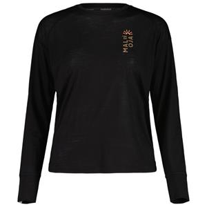 Maloja  Women's LixibergM. - Merinoshirt, zwart