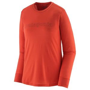 Patagonia  Women's L/S Cap Cool Merino Graphic Shirt - Merinoshirt, rood